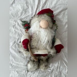 Festive Santa Gnome Decor in Red and White